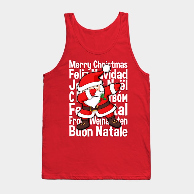 Dabbing Santa Dab Santa Funny Merry Christmas Gift Tank Top by zeno27